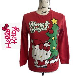 SANRIO HELLO KITTY UGLY SWEATSHIRT  SZ S KIDS SZ L KAWAII CHRISTMAS